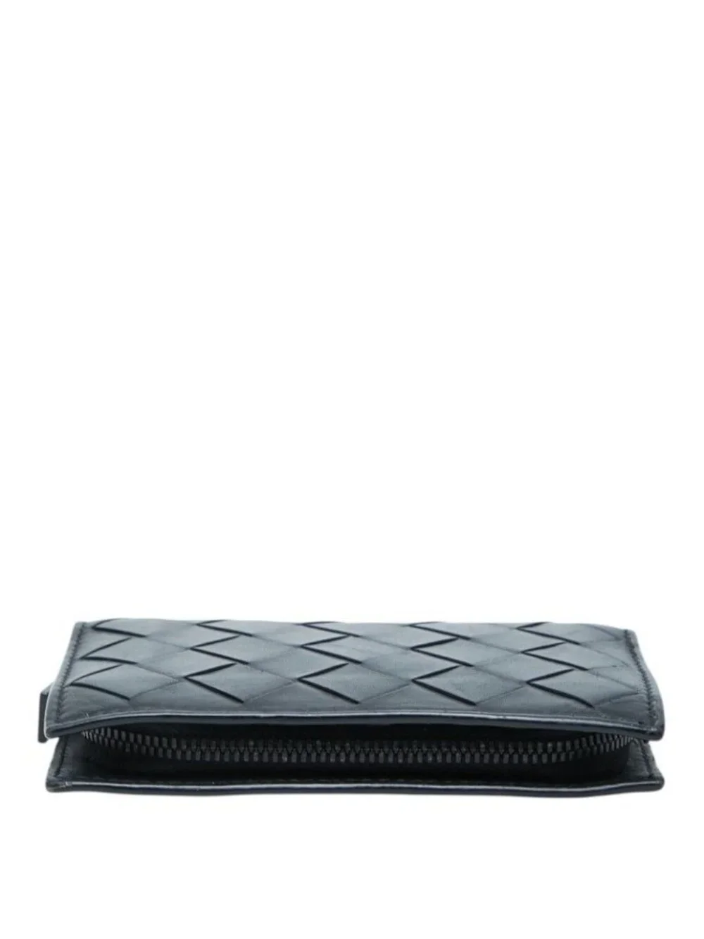 Bottega Veneta Intrecciato Coin Purse Black Leather